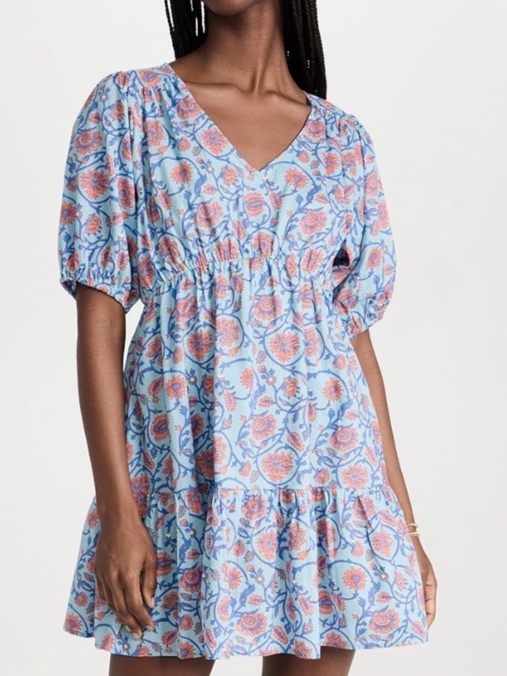 *SUNDRY*  V-neck Tiered Mini Dress Size S